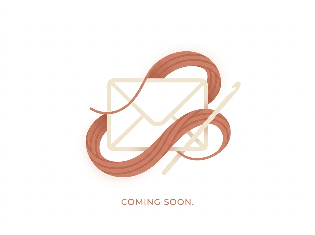 Delicate crochet contact illustration