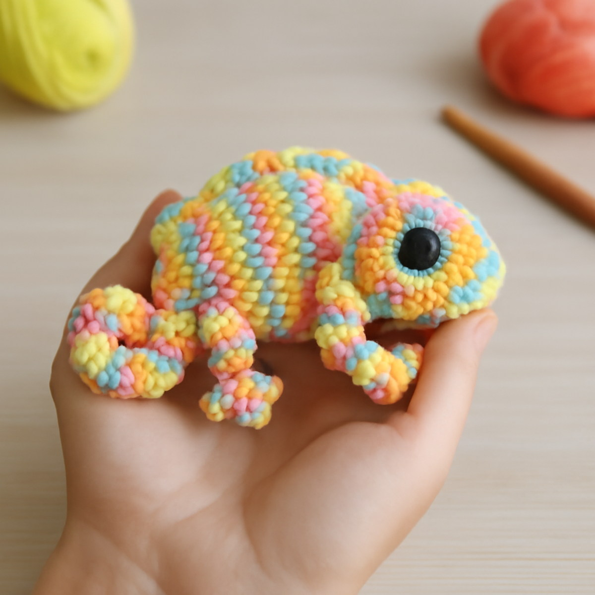Whimsical Amigurumi Chameleons: A Joyful Crochet Project