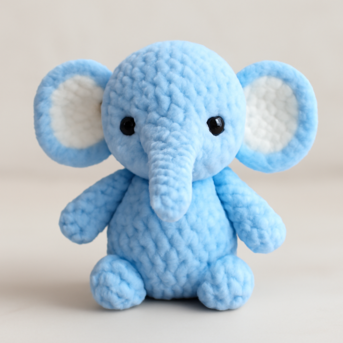 "Cozy Baby Elephant Crochet Toy: A Whimsical Delight"