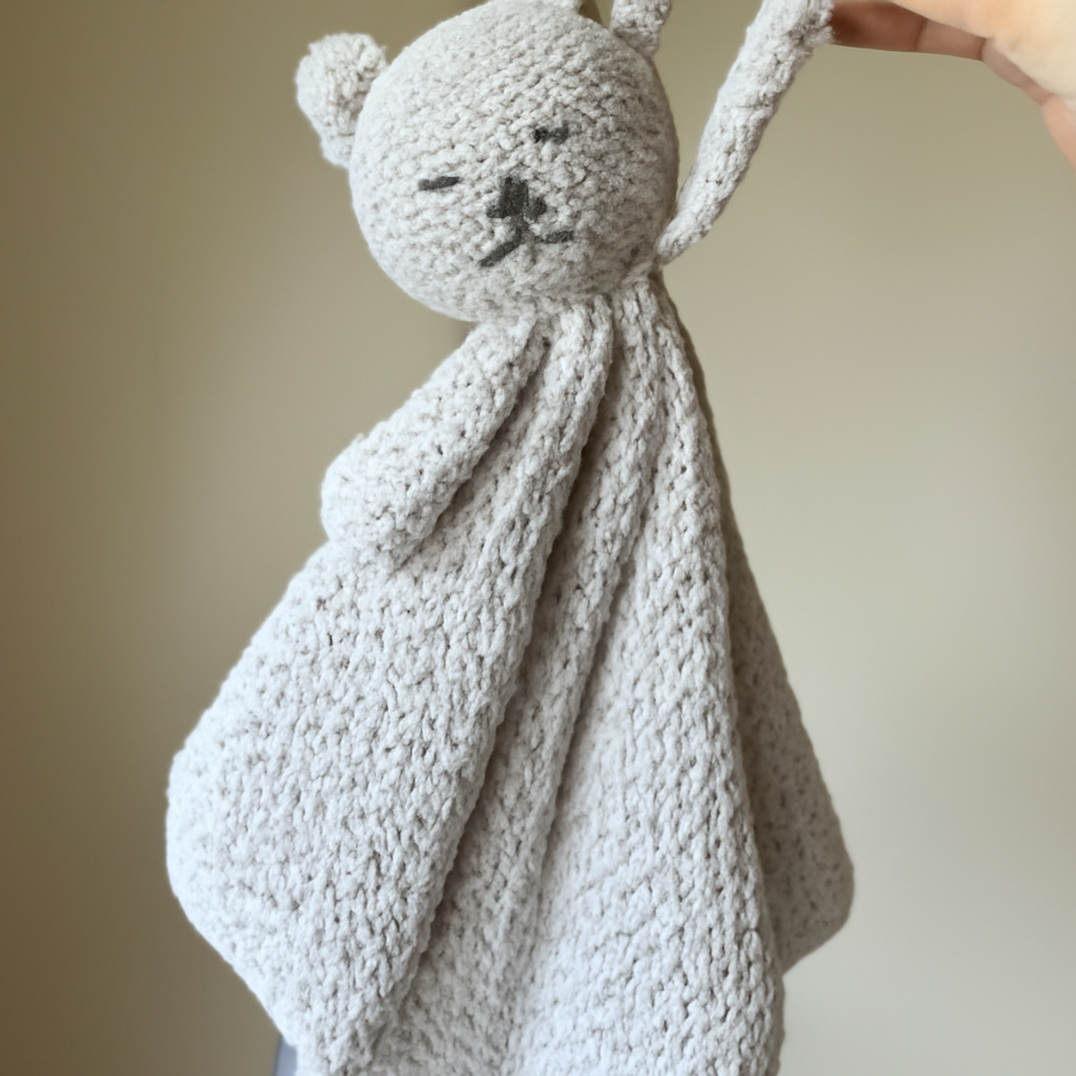 Cozy Crochet Cat Baby Lovey for Snuggles and Cuddles