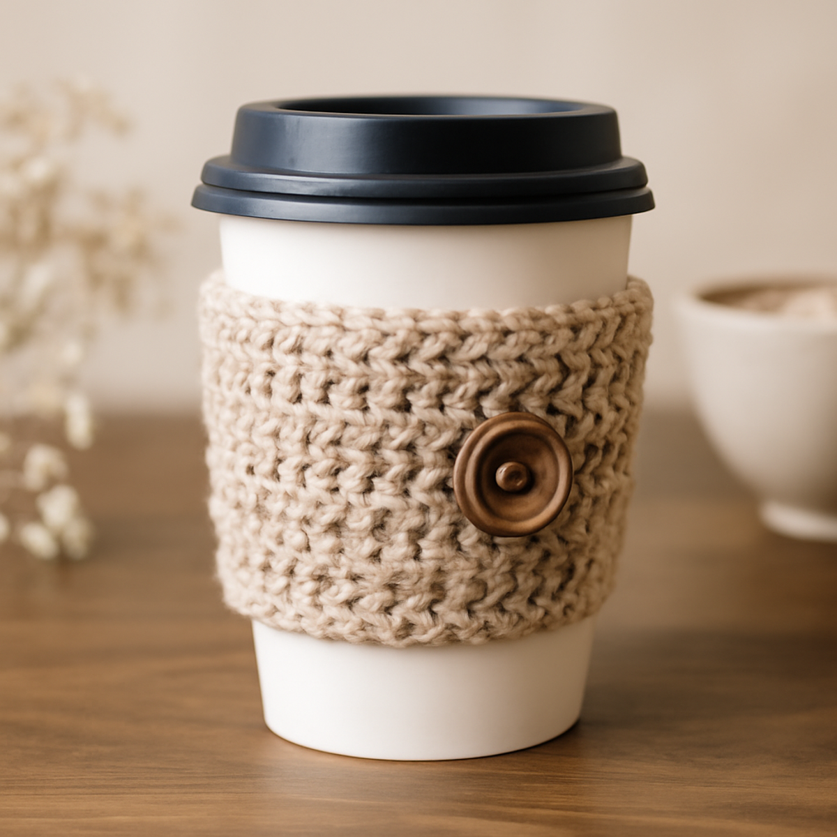 Beginner Coffee Cup Cozy Crochet: Quick & Cozy Project