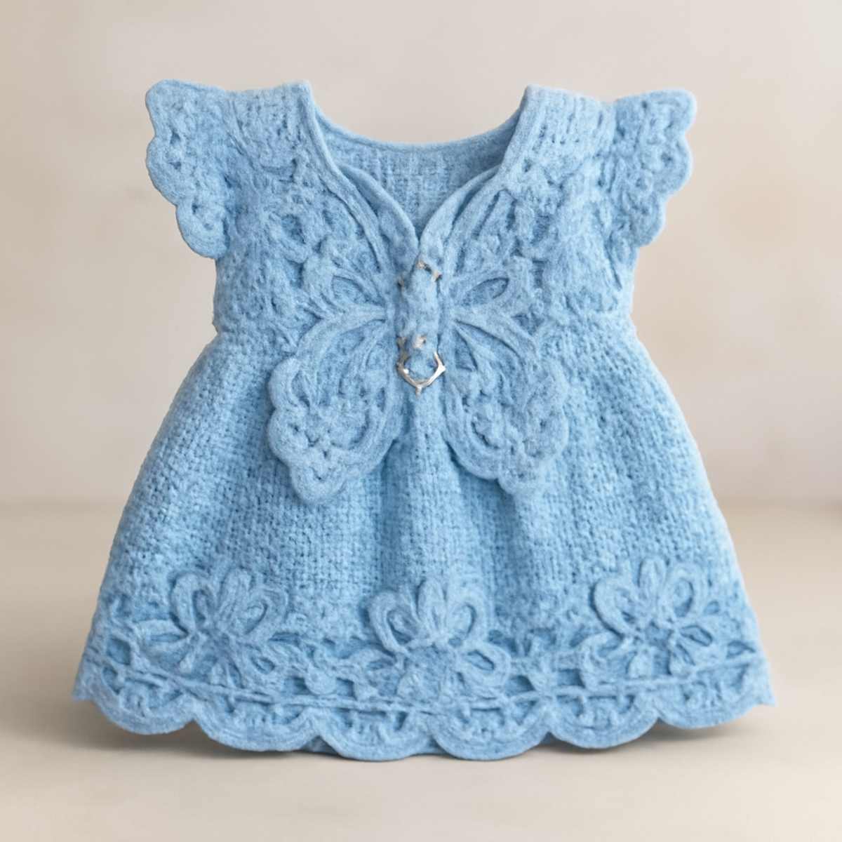 Whimsical Crochet Baby Dress: Butterfly Dreams Delight