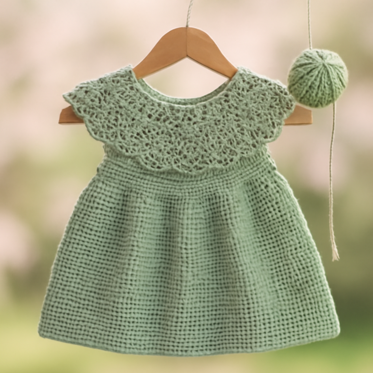 Charming Crochet Baby Dress for Spring & Summer Joy