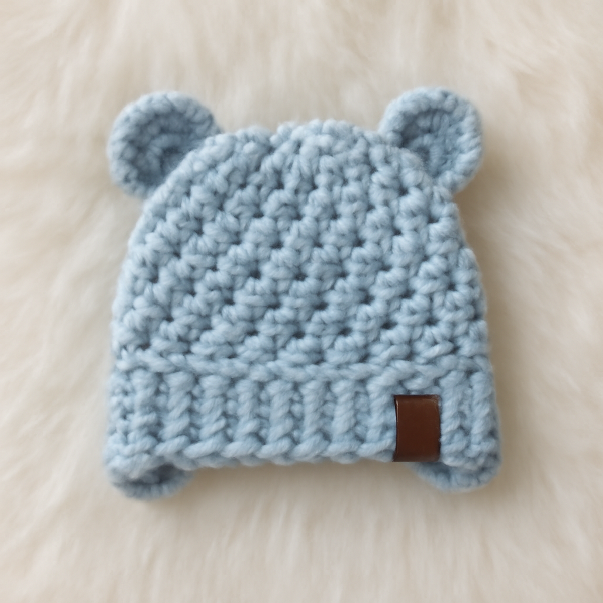 Quick Crochet Baby Hat with Adorable Bear Ears