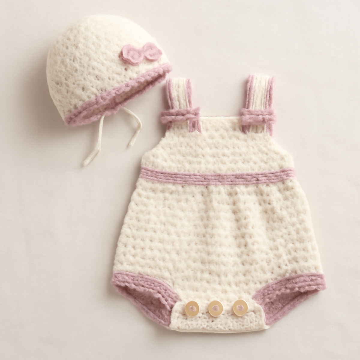 Charming Crochet Baby Outfit Set for Adorable Newborns