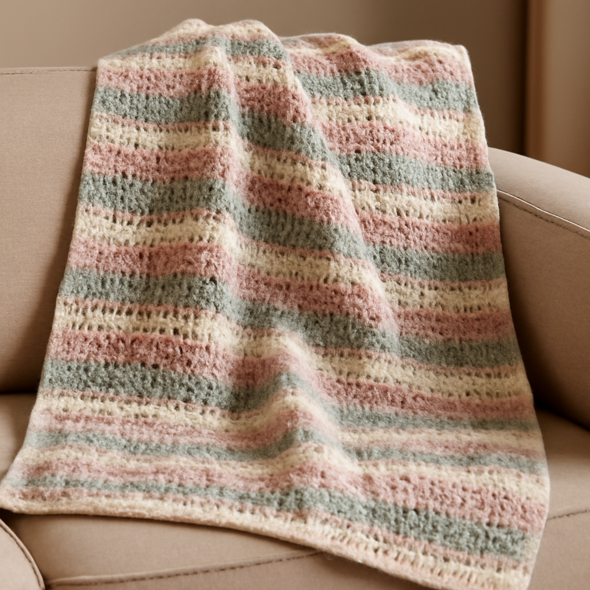 Cozy Crochet Blanket Pattern for Beginners: Easy Stripes
