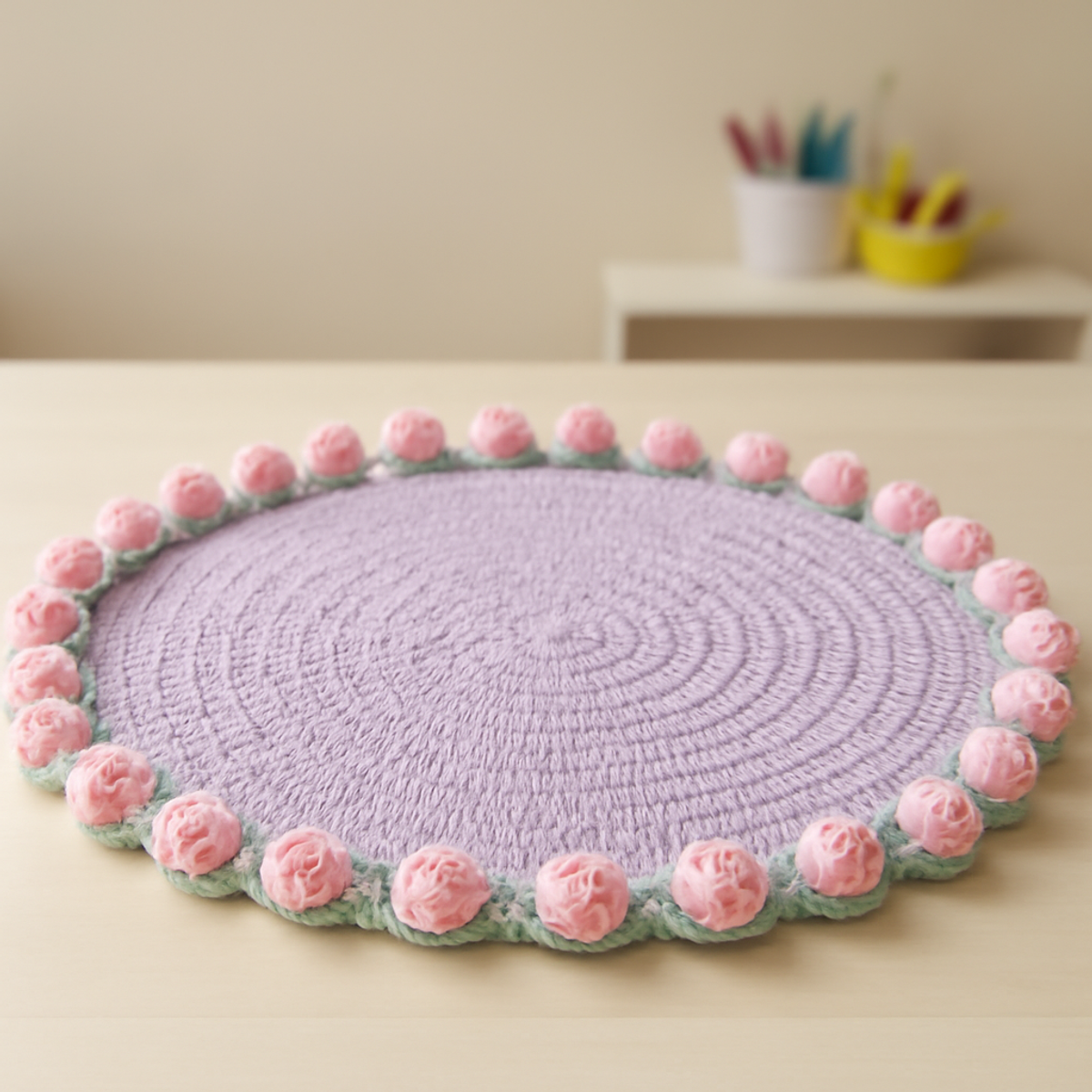 Blooms of Joy: Crochet Bouquet Blanket for Cozy Decor