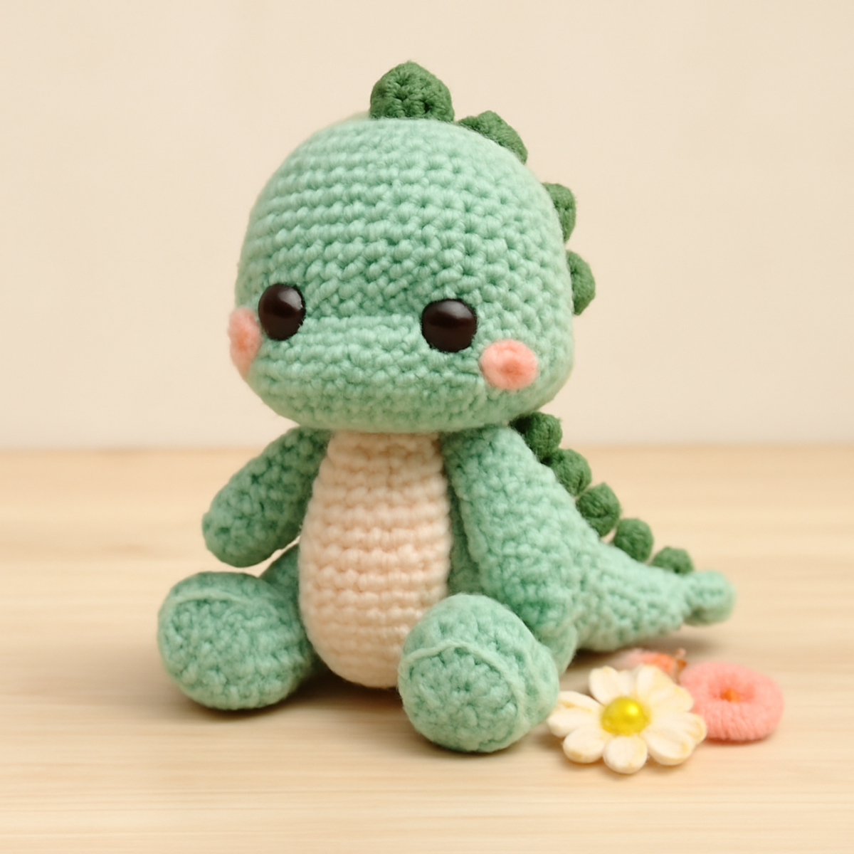 Cozy Crochet Dinosaur Plush: A Fun Cuddly Companion