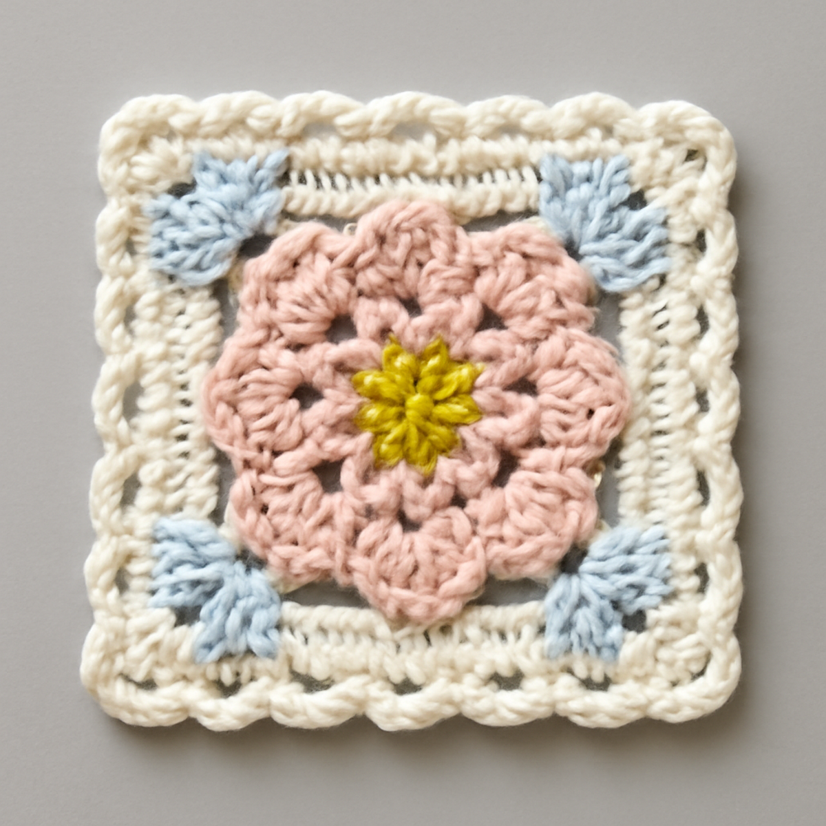 Charming Crochet Floral Motif: Intermediate Pattern Delight