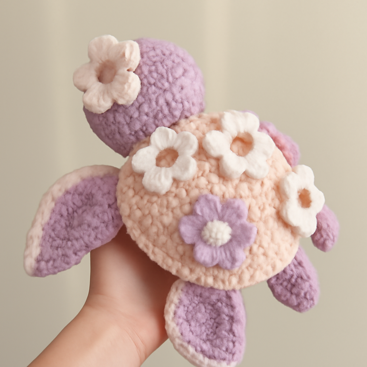 Crochet Floral Turtle: Whimsical Plushie for Cozy Crafters