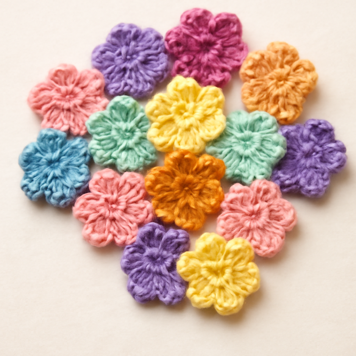 Whimsical Crochet Flower Motifs for Colorful Decor