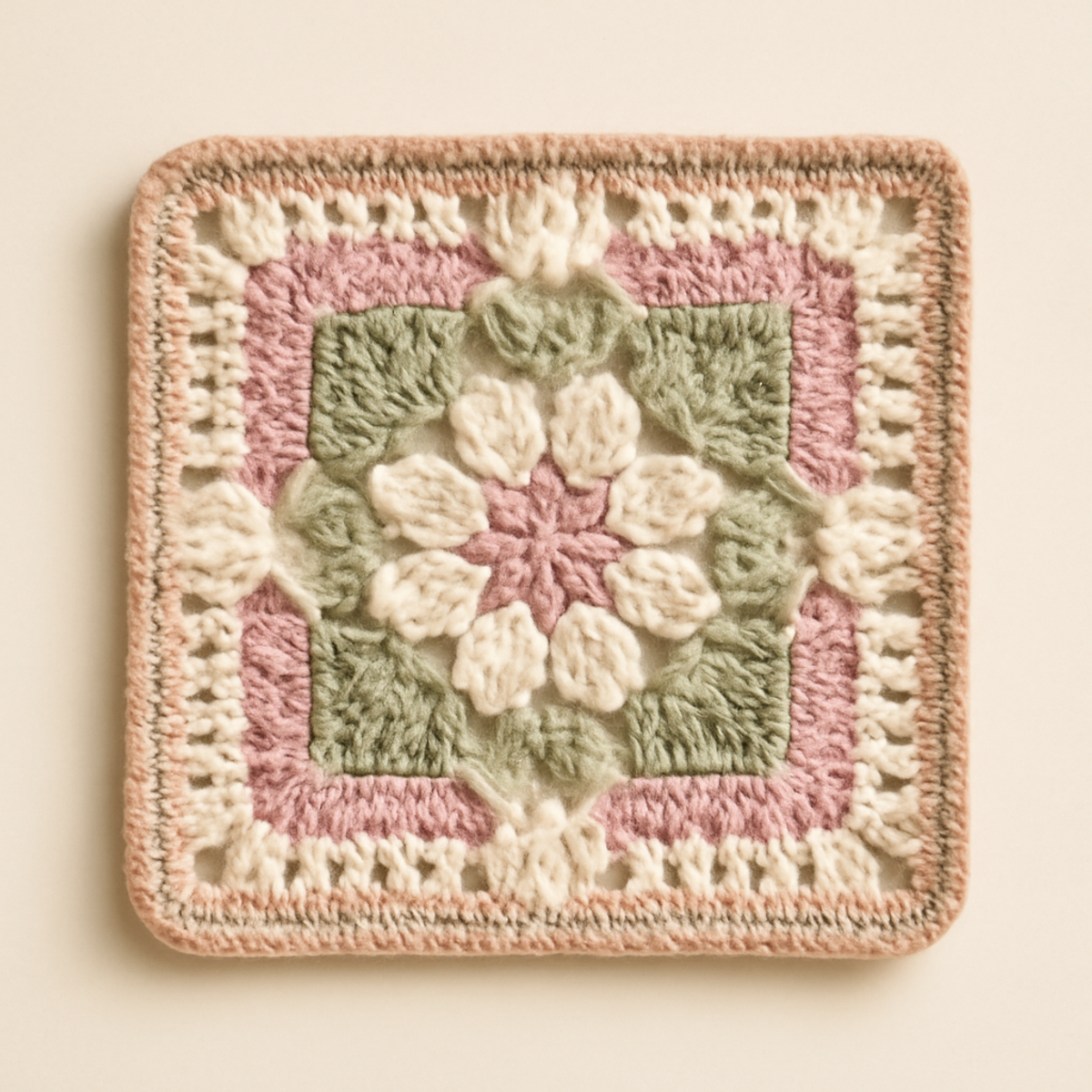 Charming Crochet Square Pattern for Cozy Floral Decor