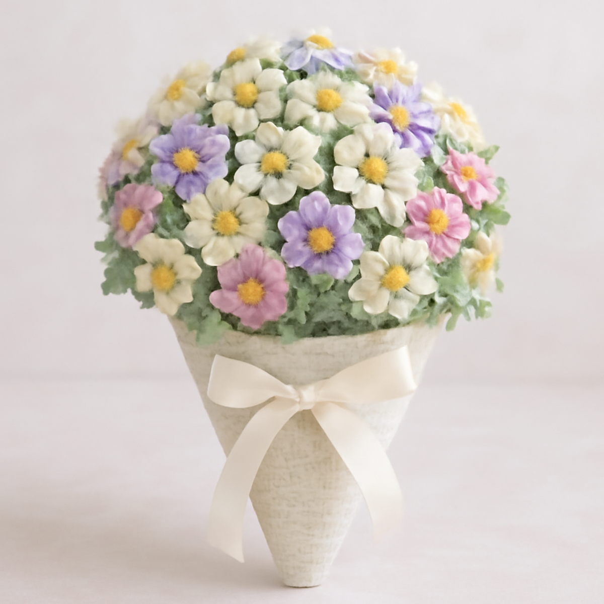 Charming Daisy Bouquet Crochet for Seasonal Decor Delight