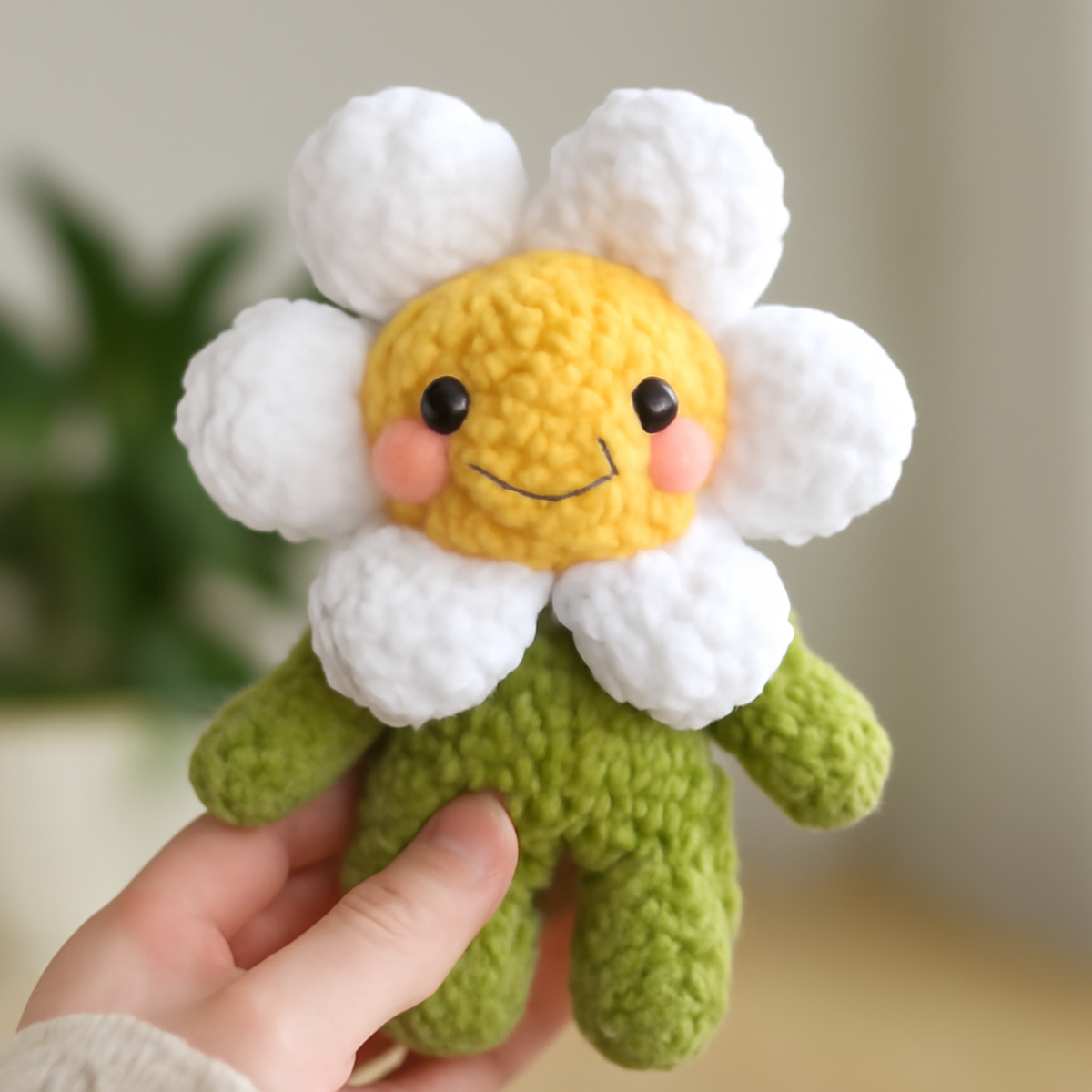 "Charming Daisy Flower Buddy Crochet Pattern for Joyful Crafters"