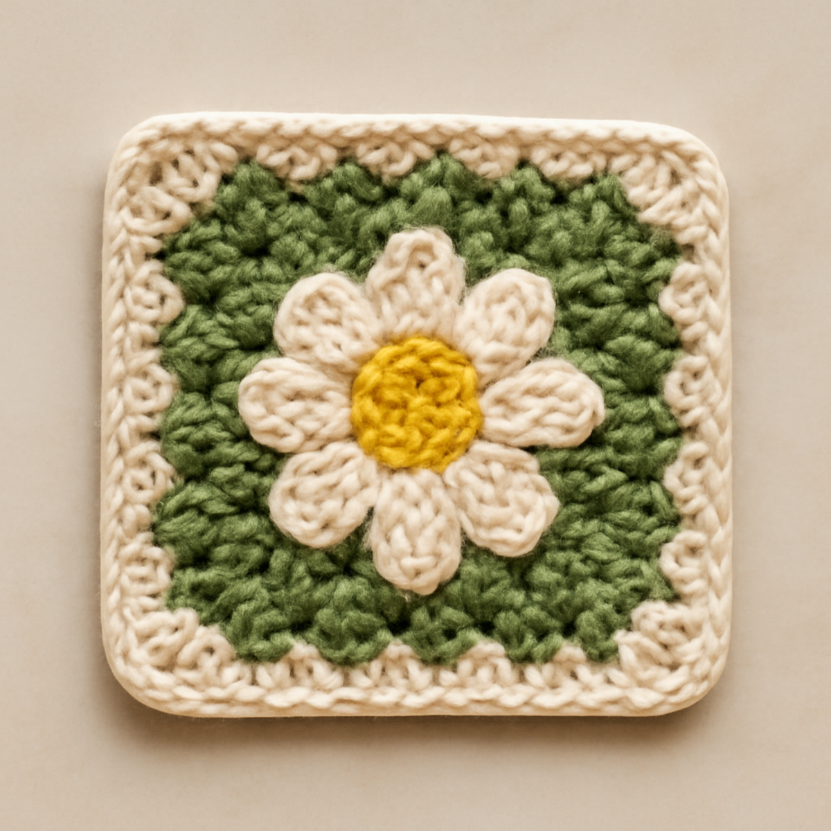 Whimsical Daisy Granny Square: A Fun Crochet Adventure