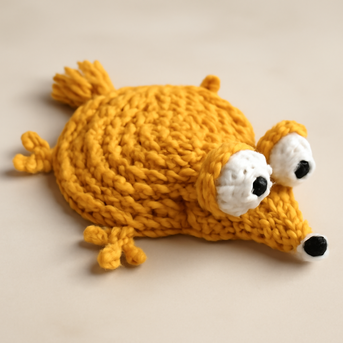 Whimsical Flipping Sid Coaster: Fun Crochet Project for Home