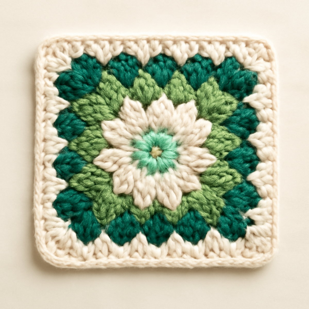 Charming Granny Square Crochet: Colorful Textured Delight