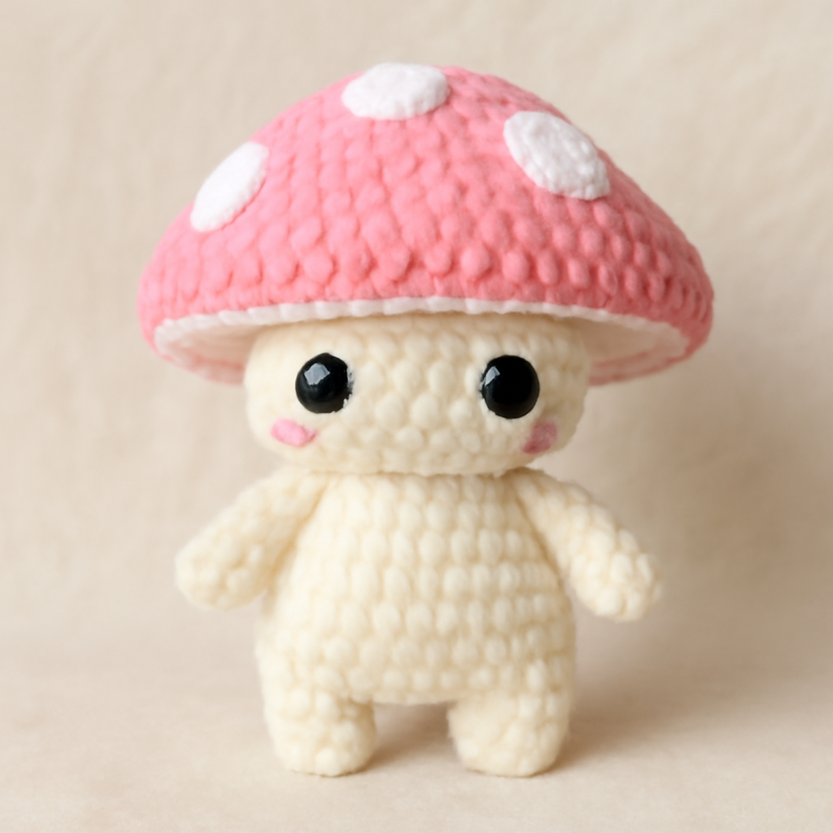 Charming Mushroom Crochet Plush for Cozy Crafters