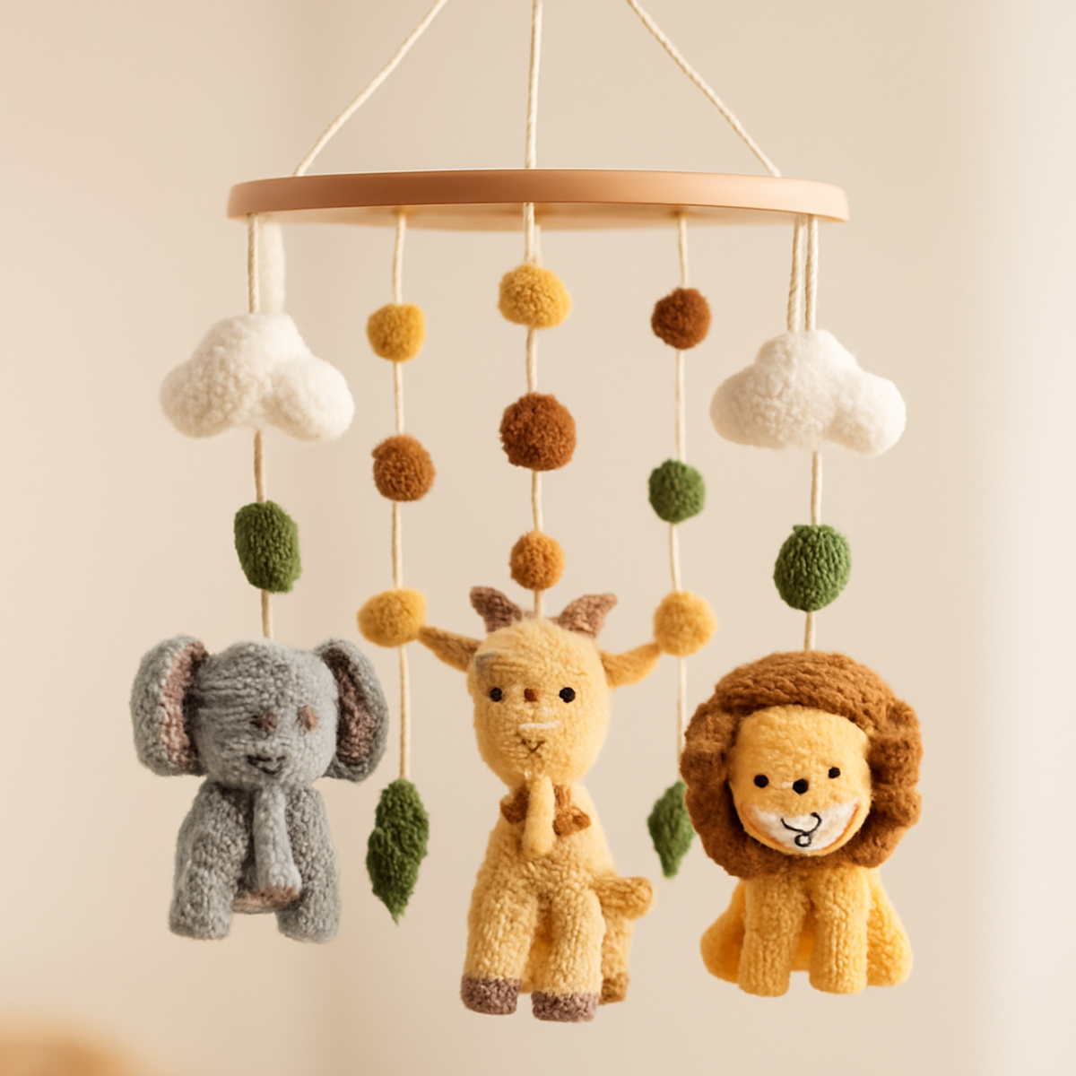 Safari Baby Mobile Crochet Pattern: Whimsical & Cozy Decor