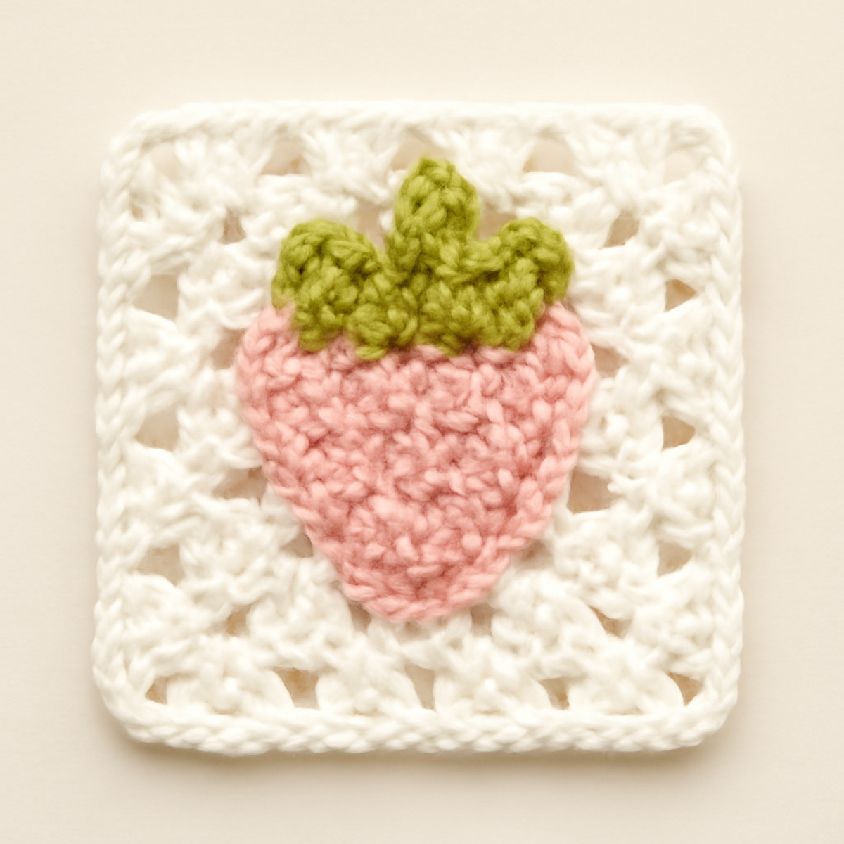 Cozy Strawberry Granny Square: Brighten Your Crochet Projects!
