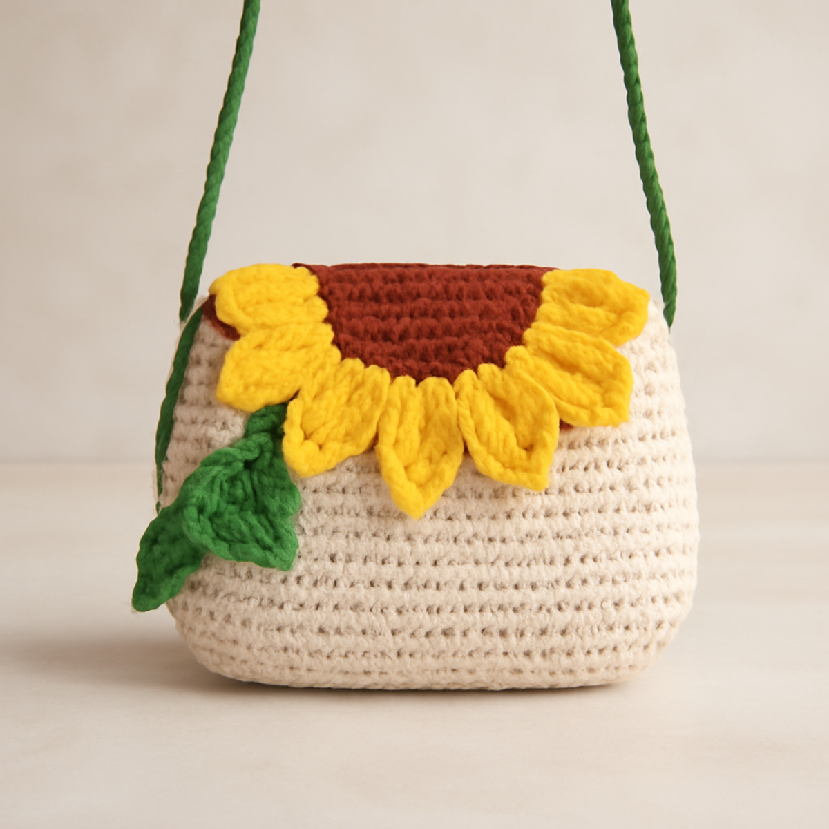 Cheerful Sunflower Crochet Bag: Whimsical and Fun to Make