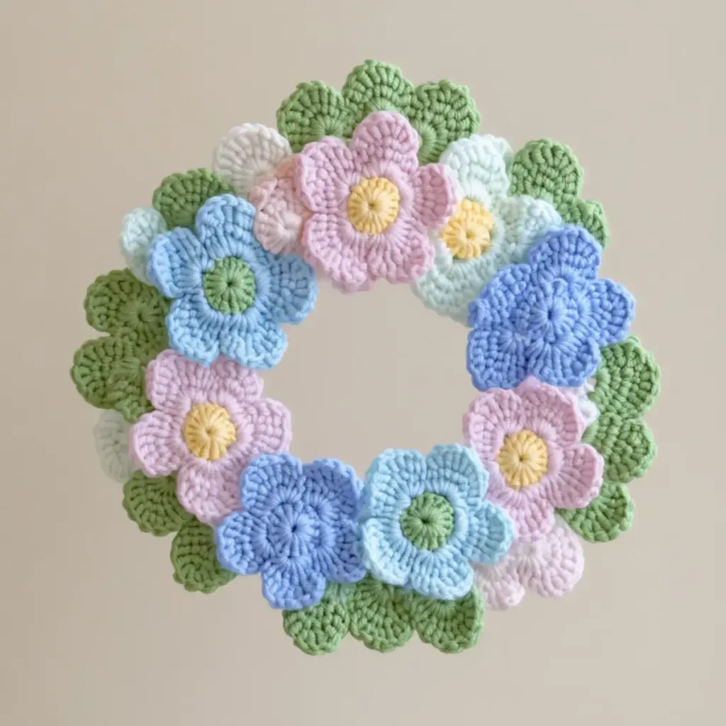 crochet hydrangea flower