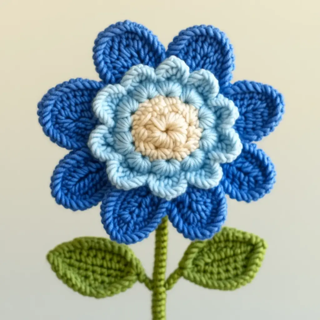crochet dahlia flower