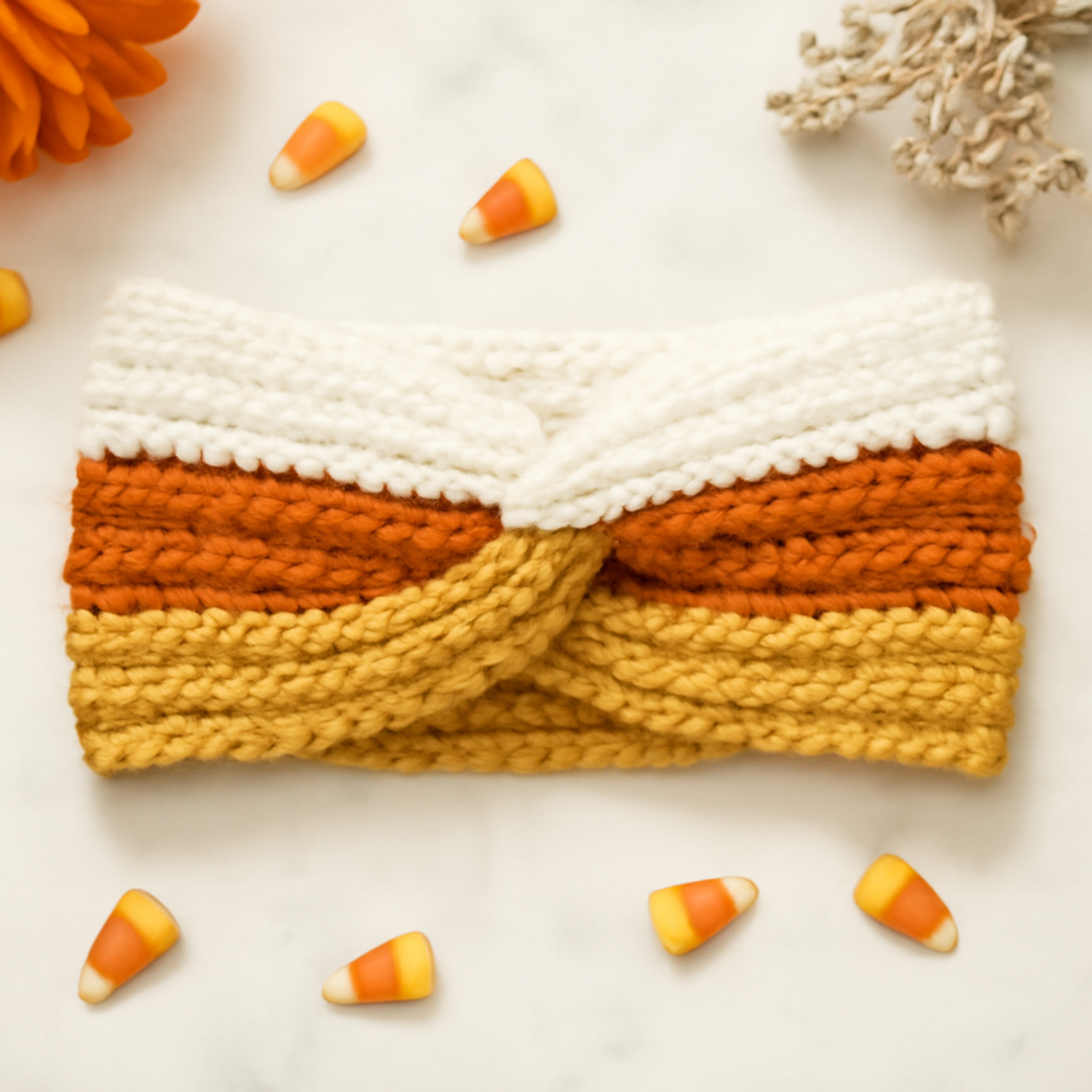 Cozy Candy Corn Headband: A Fun Fall Crochet Project