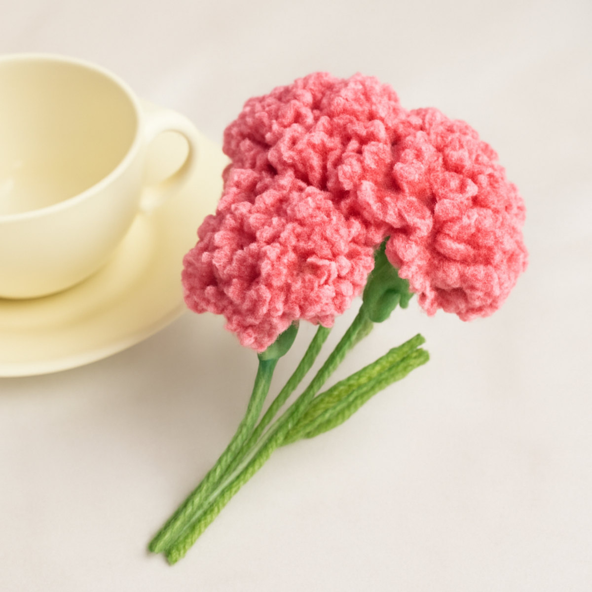 Charming Crochet Carnations: Aesthetic Flower Tutorial