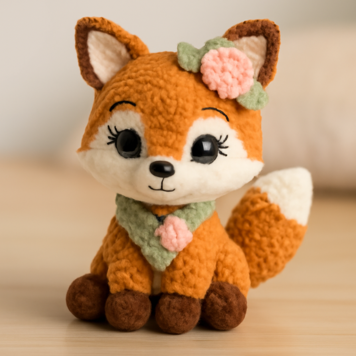 Cozy Crochet Fox: Adorable Plush Toy for All Skill Levels