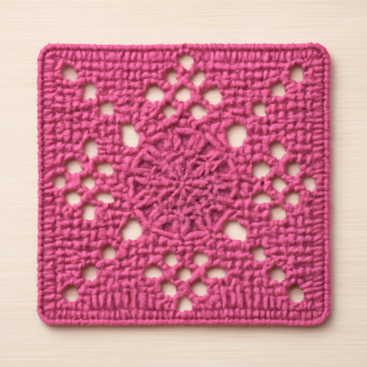 Intricate Crochet Square Pattern: A Floral Delight for Crafters