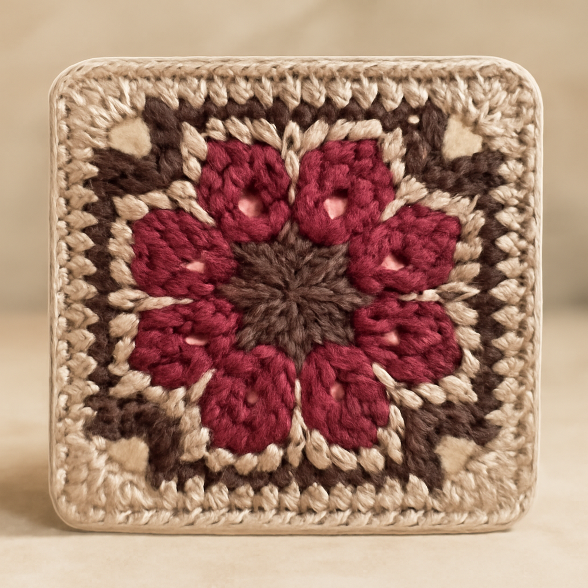 Charming Floral Granny Square: A Whimsical Crochet Project